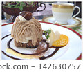 Mont Blanc cake and fruit 142630757