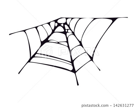 Halloween cartoon spooky cobweb or spiderweb decor. Halloween scary sticky trap thread, horror celebration spooky cobweb vector net. Autumn holiday hanging spider web decor element or decoration Halloween cartoon spooky cobweb or spiderweb decor. Halloween scary sticky trap thread, horror celebration spooky cobweb vector net. Autumn holiday hanging spider web decor element or decoration 142631277