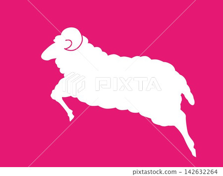 Year of the Sheep, Year of the Sheep, New Year's card, New Year's Day, Cute, Animal, Illustration, Zodiac sign, New Year's greeting, New Year's card material, Year of the Sheep, Year of the Sheep, New Year's card, New Year's Day, Cute, Animal, Illustration, Zodiac sign, New Year's greeting, New Year's card material, 142632264