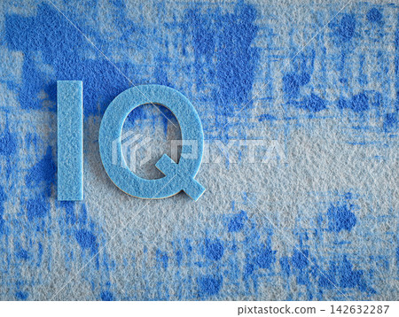 Blue IQ Symbol on Textured Fiber Surface - representing intelligence quotient, cognitive ability, education, learning, reasoning, psychology, and mental performance. Blue IQ Symbol on Textured Fiber Surface - representing intelligence quotient, cognitive ability, education, learning, reasoning, psychology, and mental performance. 142632287