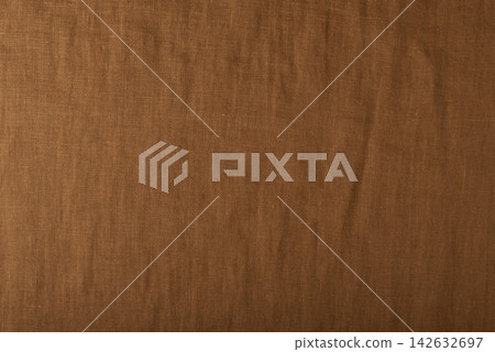 Natural Terracotta Linen Textile Background Natural Terracotta Linen Textile Background 142632697