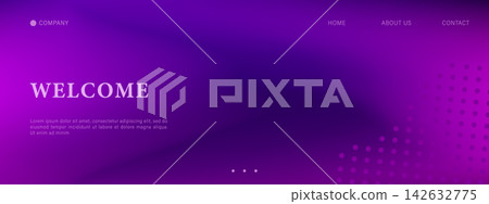 UV gradient background. Colorful navy gradient with neon flare. Fluorescent radiance. Vector illustration 142632775
