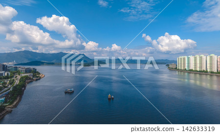 Sept 7 2026 Hong Kong Ma On Shan Promenade waterfront buildings 142633319