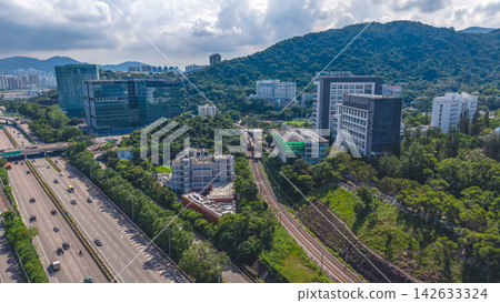 Sept 7 2026 Hong Kong view of Ma Liu Shui pier and highway 142633324