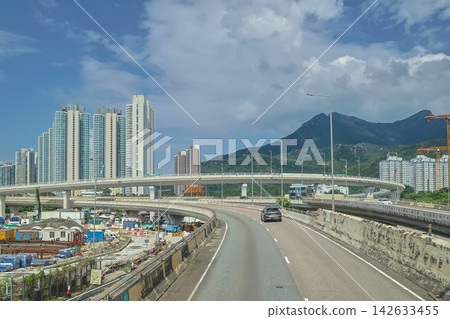 Hong Kong Sept 6 2026 Tate Cairn Highway traffic heading toward Sha Tin Hong Kong Sept 6 2026 Tate Cairn Highway traffic heading toward Sha Tin 142633455
