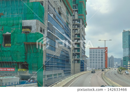 Hong Kong Sept 6 2026 Road signs on Tseung Kwan O Cross Bay link Hong Kong Sept 6 2026 Road signs on Tseung Kwan O Cross Bay link 142633466