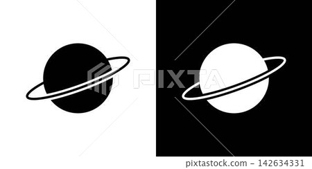 Planet With Rings Solid Icon Set. Astronomy, Space Exploration, And Celestial Body Silhouette Symbol Collection. Cosmic Science Representation. Isolated Vector Illustration Planet With Rings Solid Icon Set. Astronomy, Space Exploration, And Celestial Body Silhouette Symbol Collection. Cosmic Science Representation. Isolated Vector Illustration 142634331