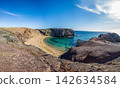 Playa de Papagayo turquoise cove on Lanzarote 142634584