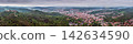 Aerial panorama of Eisenach with Wartburg Castle in Thuringia Germany 142634590