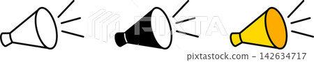 Megaphone/loudspeaker icon Megaphone/loudspeaker icon 142634717