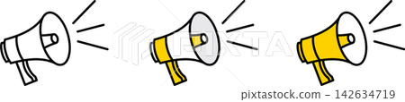 Megaphone icon Megaphone icon 142634719