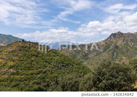 Scenic landscape photography featuring ancient Kayan Fortress, Armenia Scenic landscape photography featuring ancient Kayan Fortress, Armenia 142634842