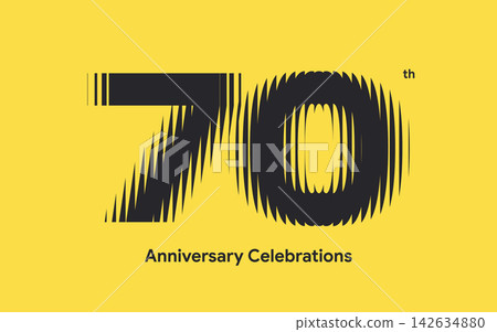 Anniversary logo or emblem design for event. Anniversary logo or emblem design for event. 142634880