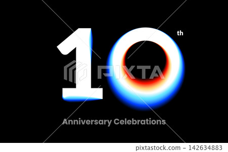 Anniversary logo or emblem design for event. Anniversary logo or emblem design for event. 142634883