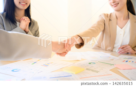 握手的商務人士 握手的商務人士 142635015