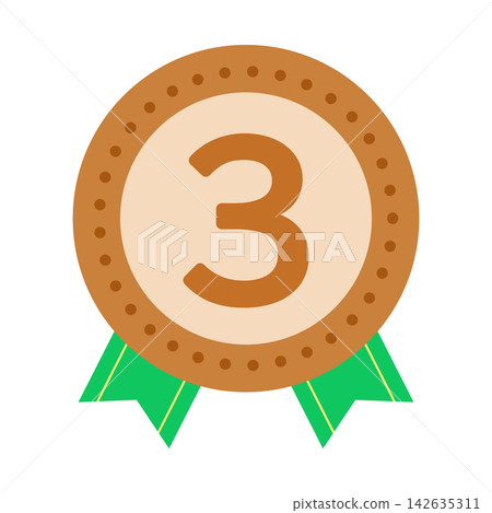 Illustration of the bronze medal (3rd place) Illustration of the bronze medal (3rd place) 142635311