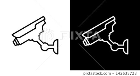 Surveillance Camera Line Icon Set. Security Monitoring And Cctv Surveillance Outline Symbol Collection. Home And Business Safety. Editable Stroke. Isolated Vector Illustration Surveillance Camera Line Icon Set. Security Monitoring And Cctv Surveillance Outline Symbol Collection. Home And Business Safety. Editable Stroke. Isolated Vector Illustration 142635728