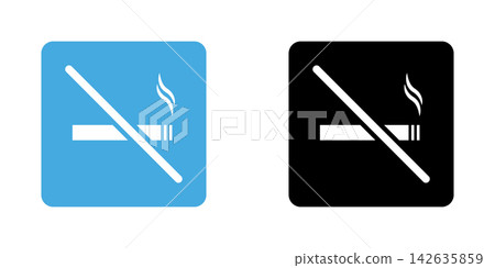 No Smoking Sign Solid Icon Set. Smoking Prohibition, Health Awareness, And Tobacco-Free Zone Silhouette Symbol Collection. Public Health Promotion. Isolated Vector Illustration No Smoking Sign Solid Icon Set. Smoking Prohibition, Health Awareness, And Tobacco-Free Zone Silhouette Symbol Collection. Public Health Promotion. Isolated Vector Illustration 142635859