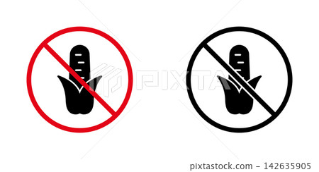 No Corn Solid Icon Set. Food Restriction, Allergy, And Dietary Limitation Silhouette Symbol Collection. Health And Nutrition Awareness. Isolated Vector Illustration No Corn Solid Icon Set. Food Restriction, Allergy, And Dietary Limitation Silhouette Symbol Collection. Health And Nutrition Awareness. Isolated Vector Illustration 142635905