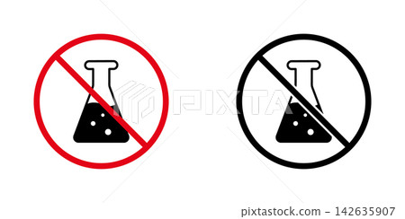 No Chemicals Allowed Solid Icon Set. Hazardous Substance Prohibition And Safety Regulation Silhouette Symbol Collection. Laboratory Safety Warning. Isolated Vector Illustration No Chemicals Allowed Solid Icon Set. Hazardous Substance Prohibition And Safety Regulation Silhouette Symbol Collection. Laboratory Safety Warning. Isolated Vector Illustration 142635907