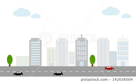 簡單的城市景觀圖 簡單的城市景觀圖 142636004