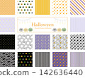 Halloween-themed seamless pattern collection (swatches included) 142636440