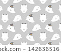 Halloween seamless pattern - Ghost - Swatch included 142636516