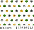 Halloween seamless pattern - Jack-o'-lantern - Swatch included 142636518