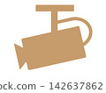 Surveillance camera icon (security camera mark) 142637862