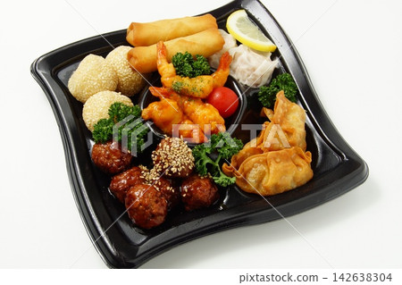 Assorted Chinese food Assorted Chinese food 142638304