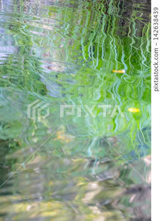 Image materials depicting the fresh greenery of a forest, a clear stream, and summer colors reflected on the water's surface. Image materials depicting the fresh greenery of a forest, a clear stream, and summer colors reflected on the water's surface. 142638439