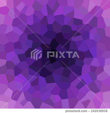 Radial crystallization design in rich violet and deep magenta shades with dark center 142638938