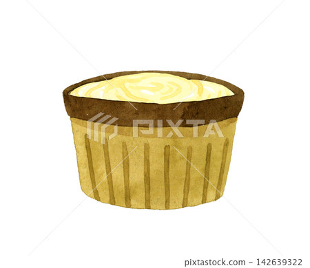Mayonnaise served in a bowl - Hand-drawn watercolor illustration material Mayonnaise served in a bowl - Hand-drawn watercolor illustration material 142639322