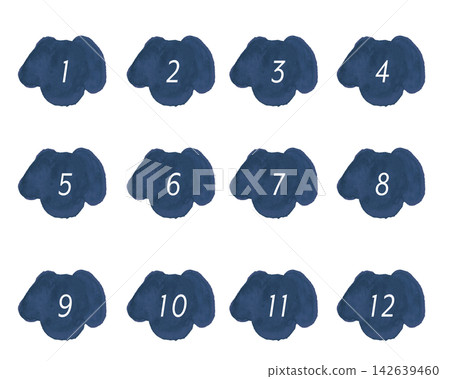 Dog number icon (navy blue) Dog number icon (navy blue) 142639460