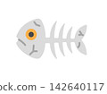 Illustration of a fishbone icon 142640117
