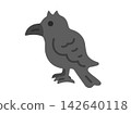 Crow icon illustration 142640118