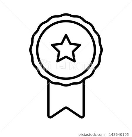 Medal icon vector symbol design templates 142640195