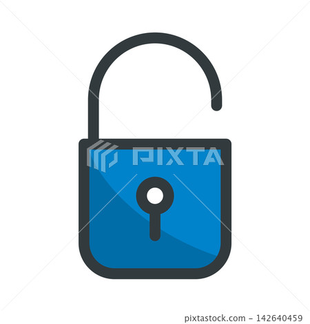 Padlock icon vector design templates simple and modern Padlock icon vector design templates simple and modern 142640459