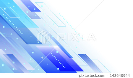 A geometric pattern background made up of blue diagonal lines and dots. A geometric pattern background made up of blue diagonal lines and dots. 142640944