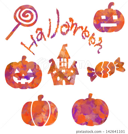Hand-drawn Halloween-themed illustration set Hand-drawn Halloween-themed illustration set 142641101