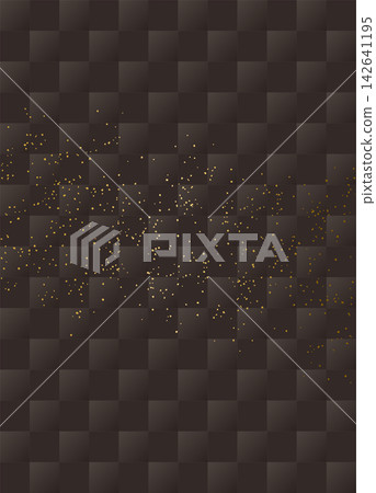 Gold powder on a black checkered background Gold powder on a black checkered background 142641195