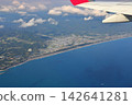 Aki City, Kochi Prefecture, as seen from an airplane 142641281