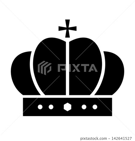 Simple crown icon Simple crown icon 142641527
