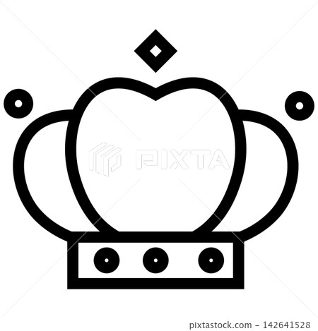 Simple crown icon Simple crown icon 142641528