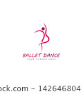 ballet logo vector illustration icon 142646804