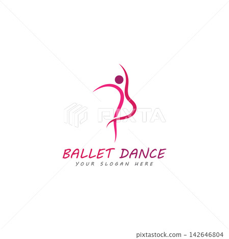 ballet logo vector illustration icon ballet logo vector illustration icon 142646804