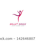 ballet logo vector illustration icon 142646807