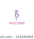 ballet logo vector illustration icon 142646808