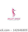 ballet logo vector illustration icon 142646809