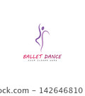 ballet logo vector illustration icon 142646810